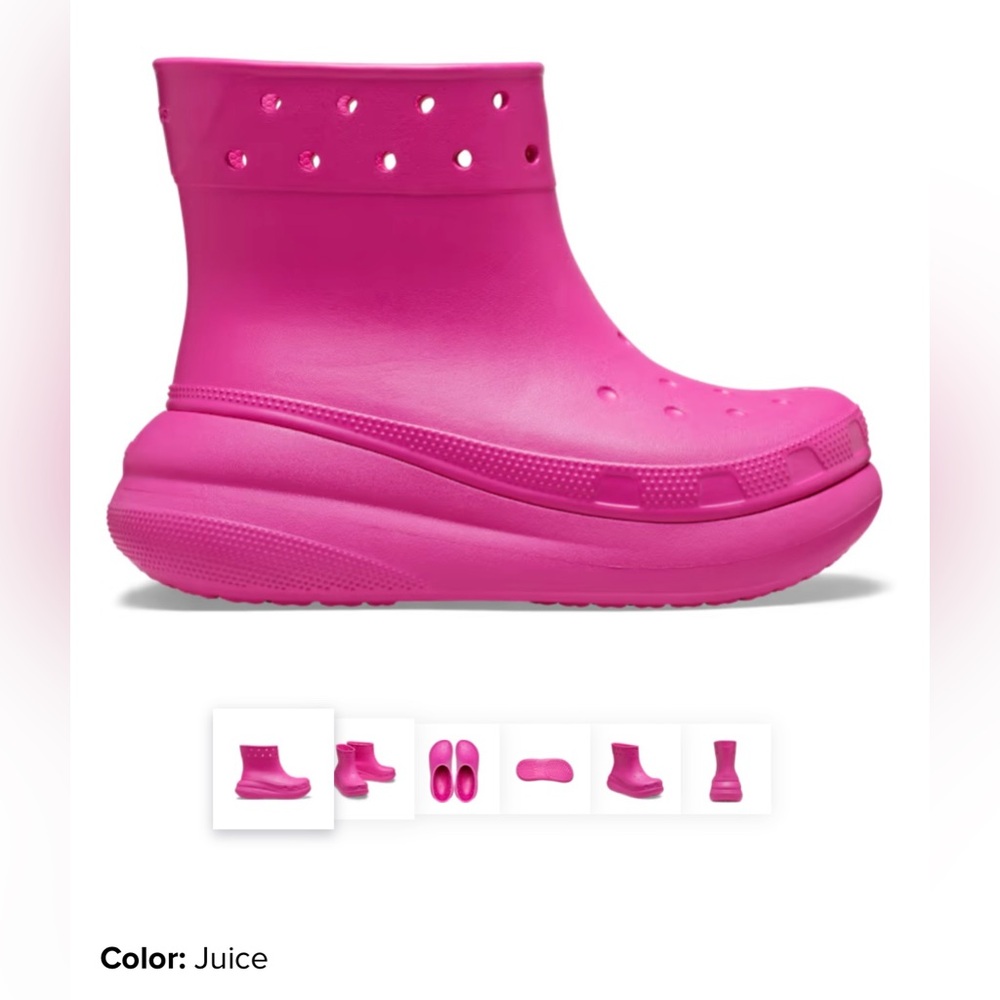 CROCS Unisex Crush Platform Rain Boots